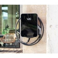 V2C Trydan krovimo stotelė 22kW su ekranu, 3 fazių, Type 2 kabelis (5m), dinaminis balansavimas
